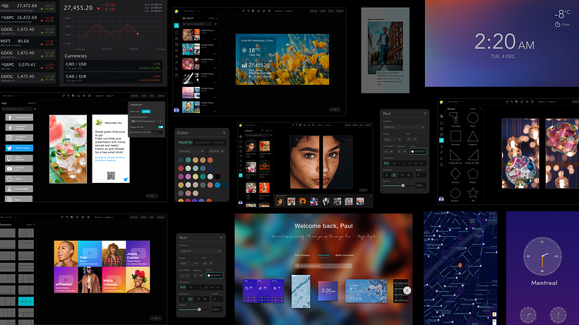 Digital Signage Creative Tool UI/UX