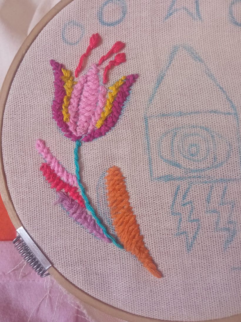 Mi proyecto del curso: Bordado contemporáneo con puntos tradicionales mexicanos 1