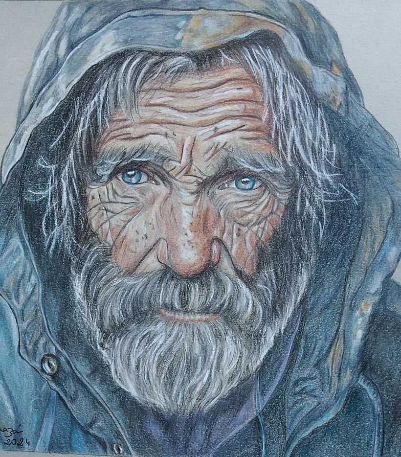 Mi proyecto del curso: Retrato realista con lápices de colores 1