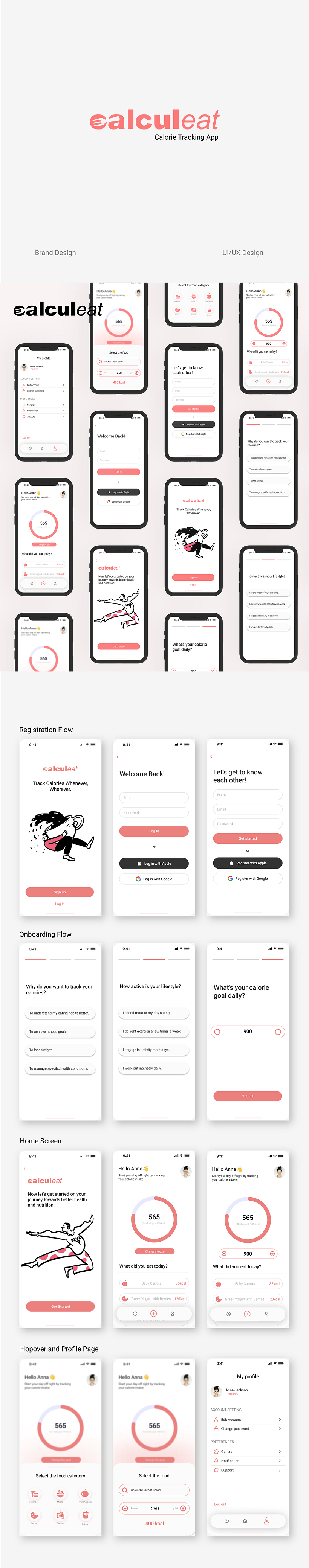 Calculeat - Calorie Tracking App Ui Design 2