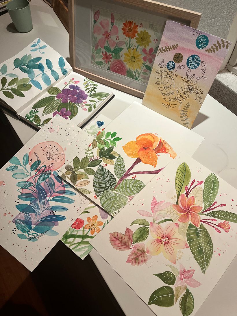 My project for course: Artistic Floral Watercolor: Connect with Nature 7