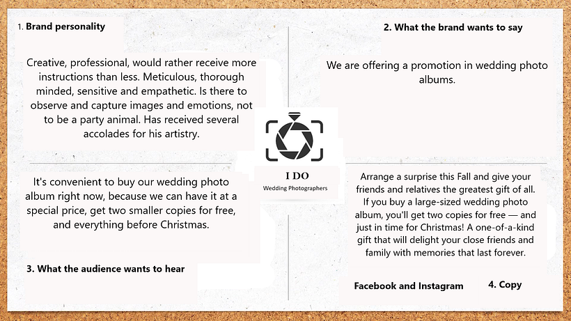 My project for course: Creative Copywriting for Entrepreneurs 1