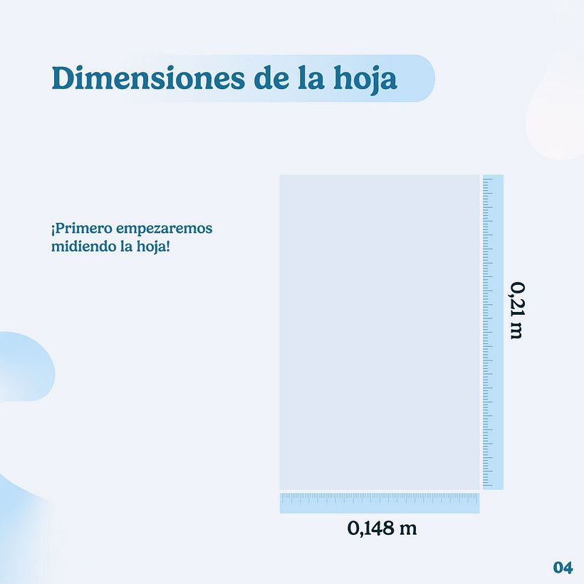 Cálculo del gramaje de una hoja 4