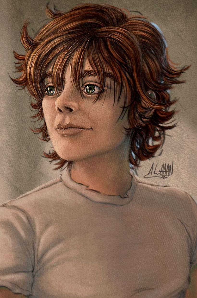 El personaje en su juventud