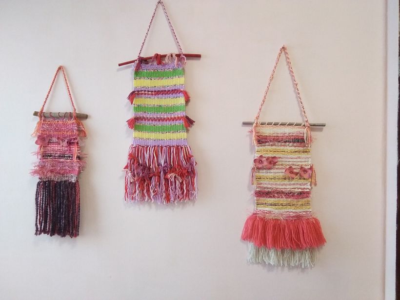 Wall hanging free weaving