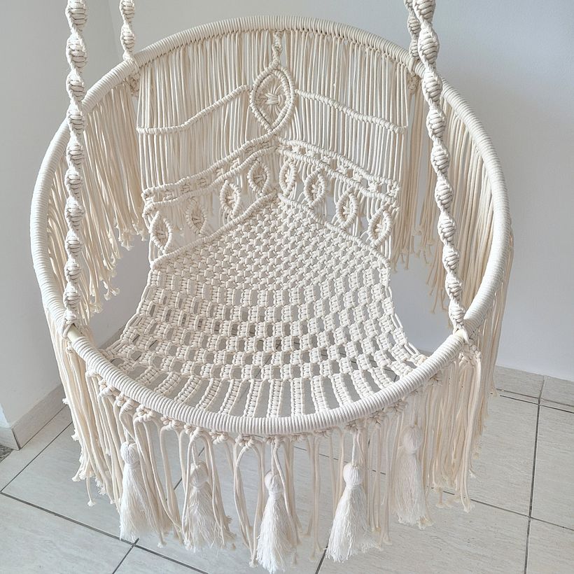 Mi proyecto del curso: Macramé: diseña y construye una hamaca 4