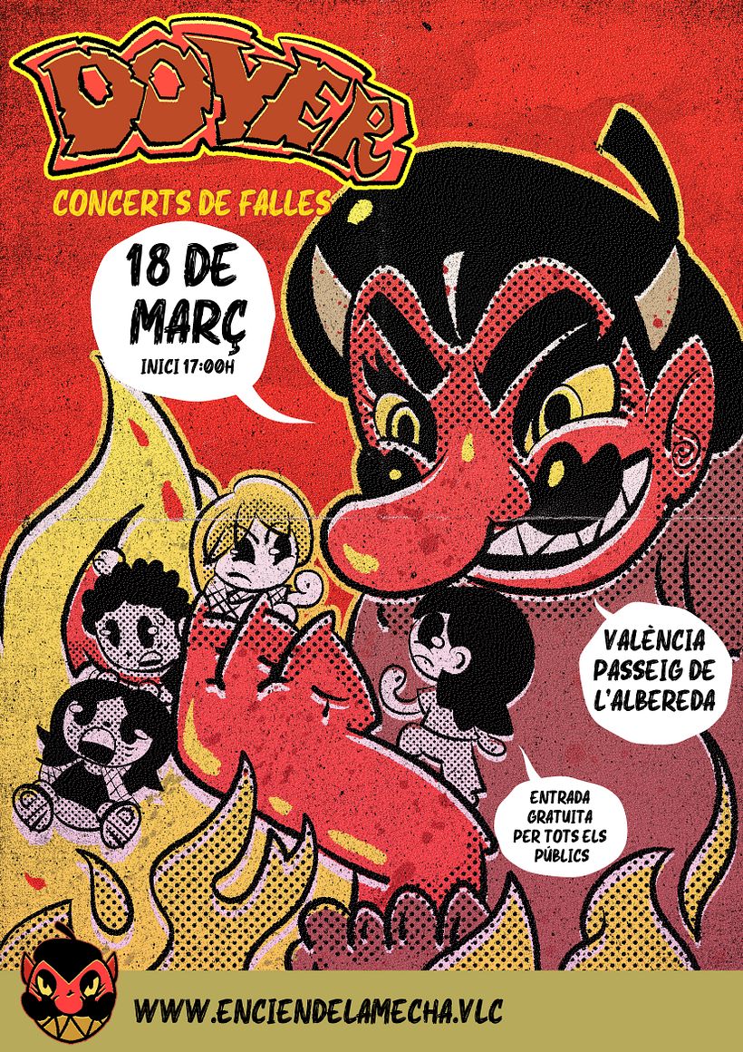 Mi proyecto del curso: Carteles de rock ilustrados - Publicidad