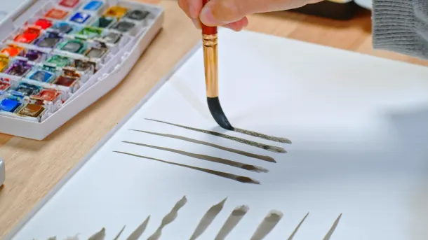 The vertical lines force us to adapt our technique