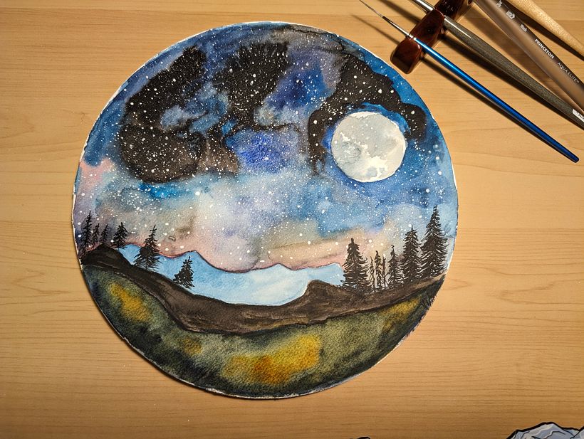 My project for course: Modern Watercolor Technique 3
