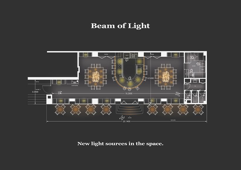 My final project for the course: design of lighting for an interior space 4