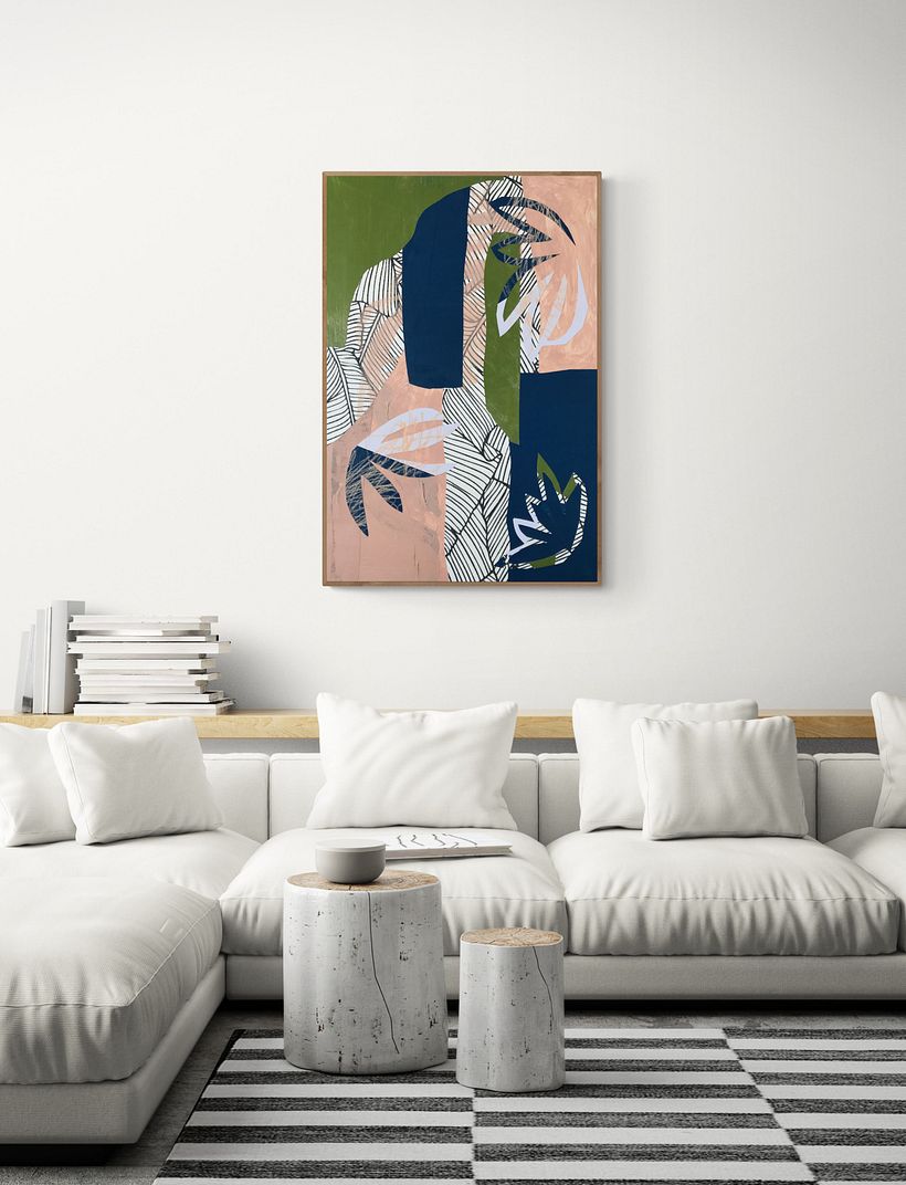 Collage Nature Mixed Media Paintings 2