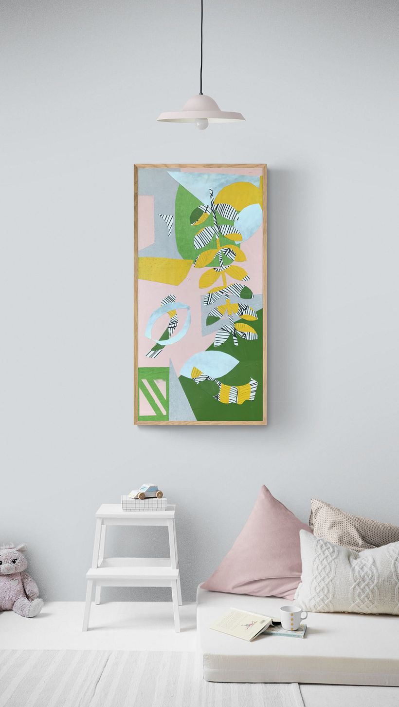 Collage Nature Mixed Media Paintings 3