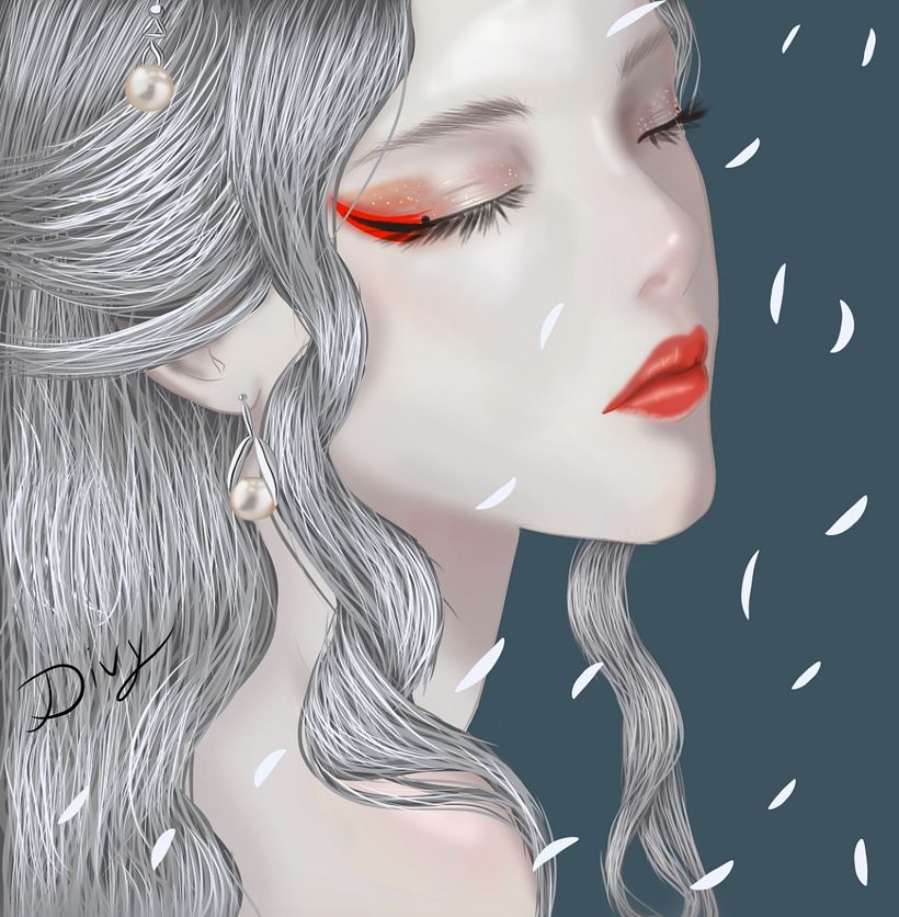 Mi inspiración fueron los pétalos de flor blanca, espero retroalimentación