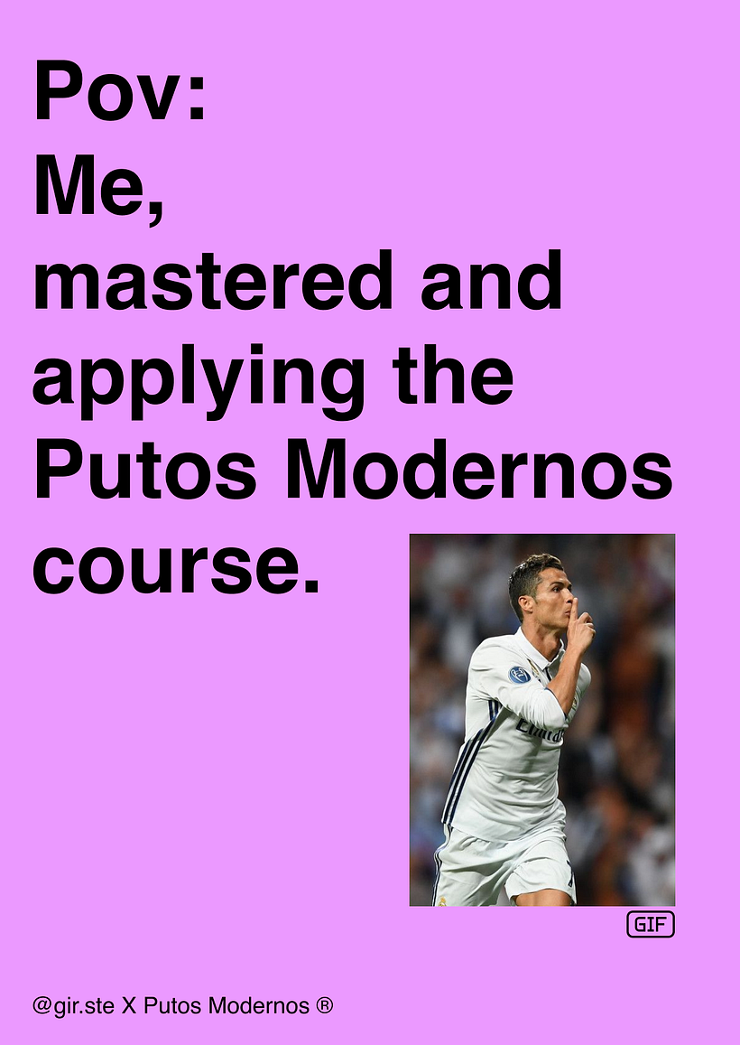 Me, mastered and applying what I've learned! 1