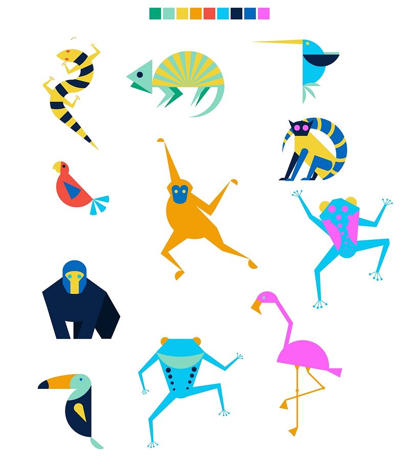 My project for course: Vector Character Design With Geometric Shapes 5
