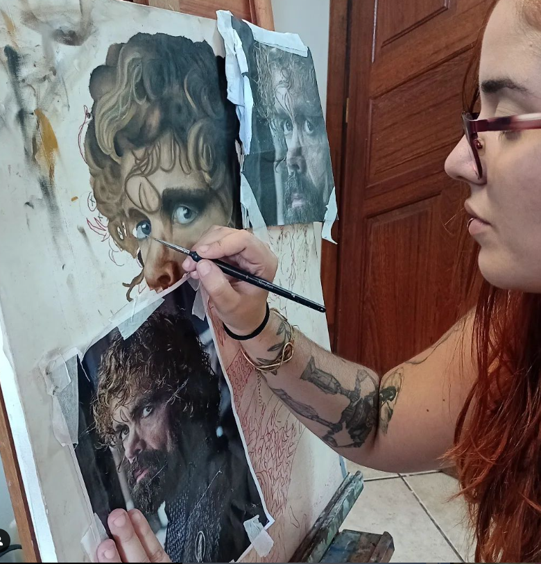 óleo - em andamento