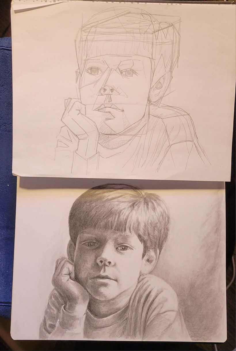 My project for course: Graphite Drawing Techniques for Planar Portraiture "Pablinchi" 1