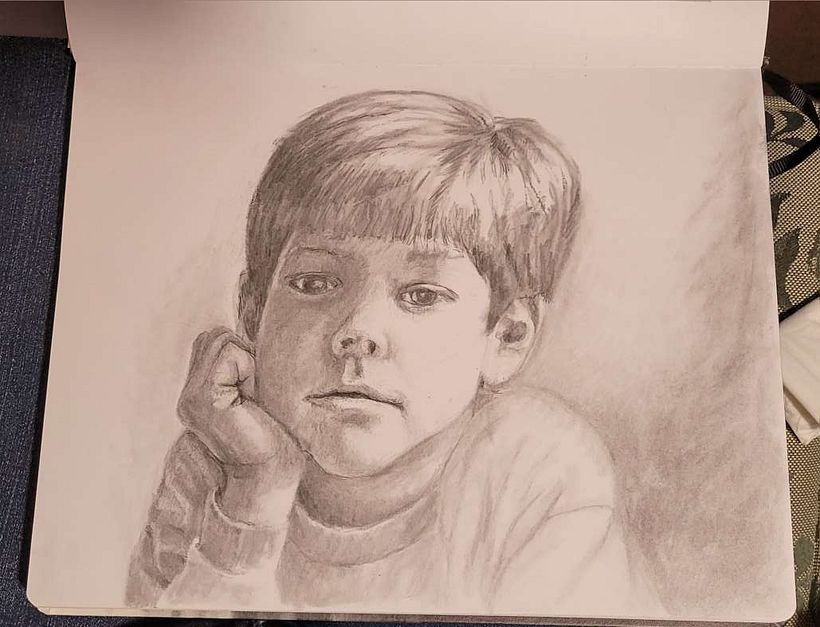 My project for course: Graphite Drawing Techniques for Planar Portraiture "Pablinchi" 3
