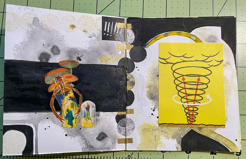 My project for course: Creative Notebook: Experiment with Collage, Stamps, and Decoupage 3