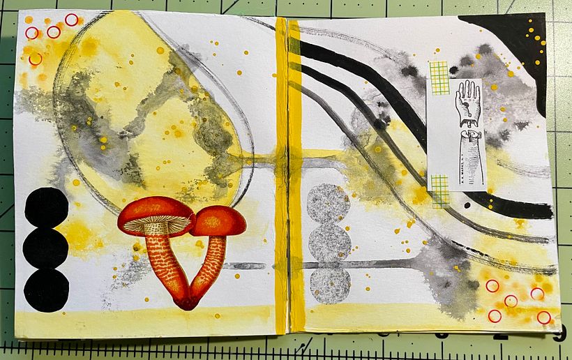 My project for course: Creative Notebook: Experiment with Collage, Stamps, and Decoupage 4
