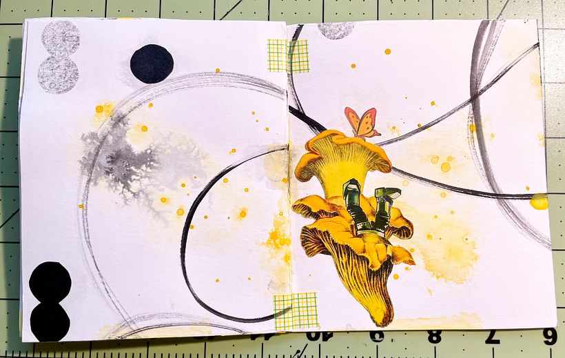 My project for course: Creative Notebook: Experiment with Collage, Stamps, and Decoupage 5