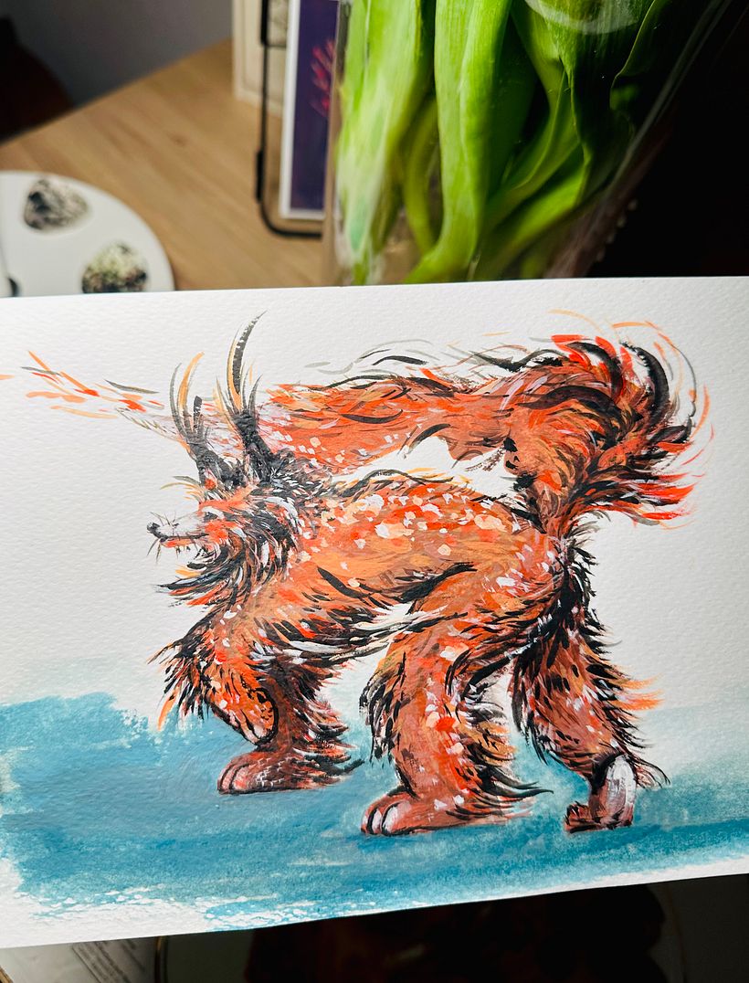 My project for course: Creative Illustration Techniques with Gouache 1