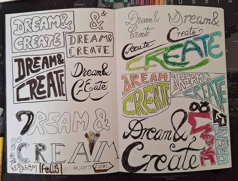 Initially I didn't know where this was going. The "create" -> "cream" thing was a genuine mistake.