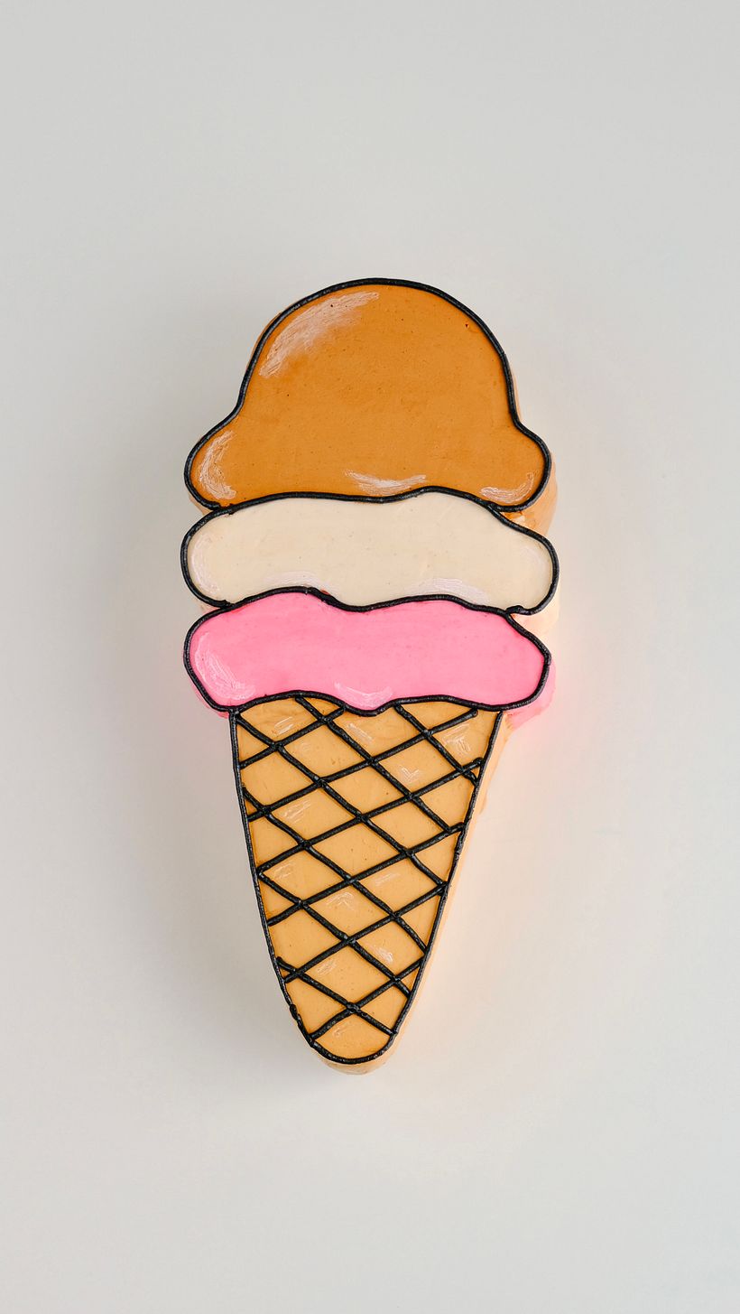 Ice cream cartoon cake