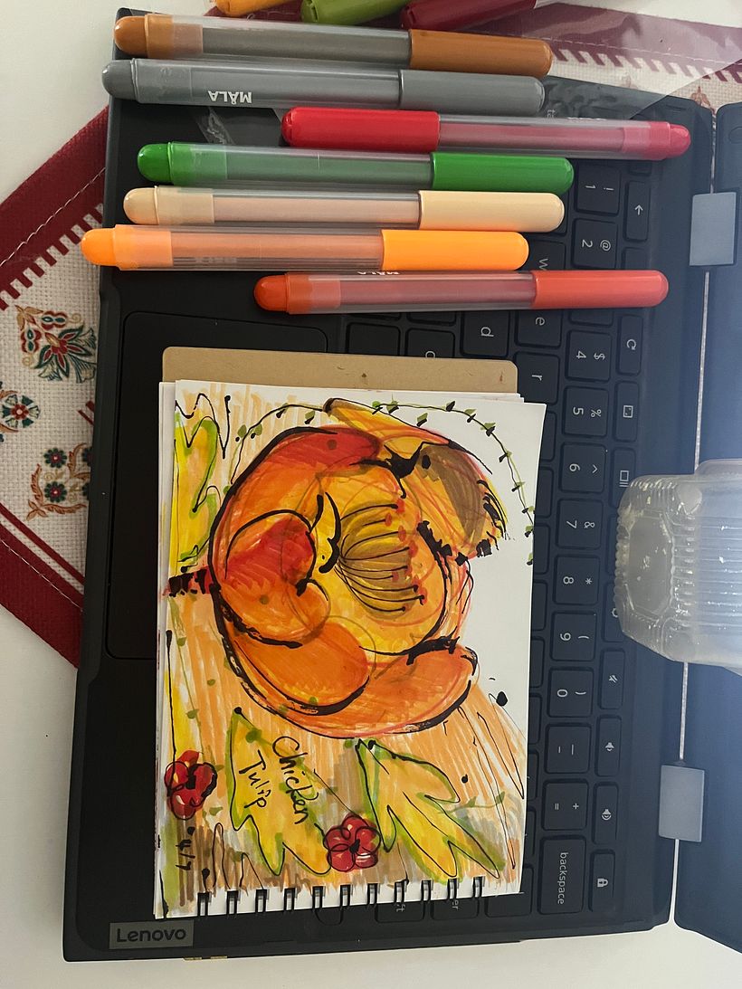 Chicken Tulip 1