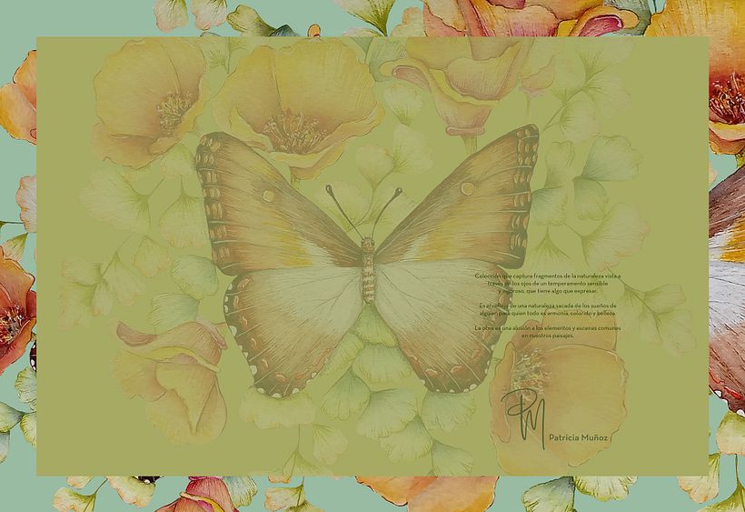 Mi proyecto del curso: Dibujo y composición naturalista en acuarela - Flores y Mariposa 5