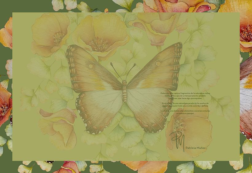 Mi proyecto del curso: Dibujo y composición naturalista en acuarela - Flores y Mariposa 6