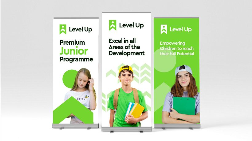 Level Up | My project for course: Contemporary Brand Identity: Using Verbal and Visual 13