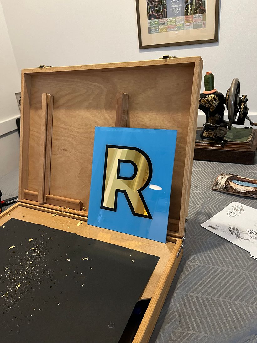 My project for course: Gold Gilding on Glass 4