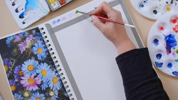 Watercolor Tutorial: color palettes in botanical illustration 3