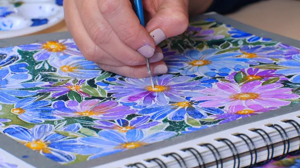 Watercolor Tutorial: color palettes in botanical illustration 7