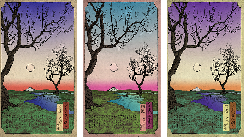 Early test with color variations