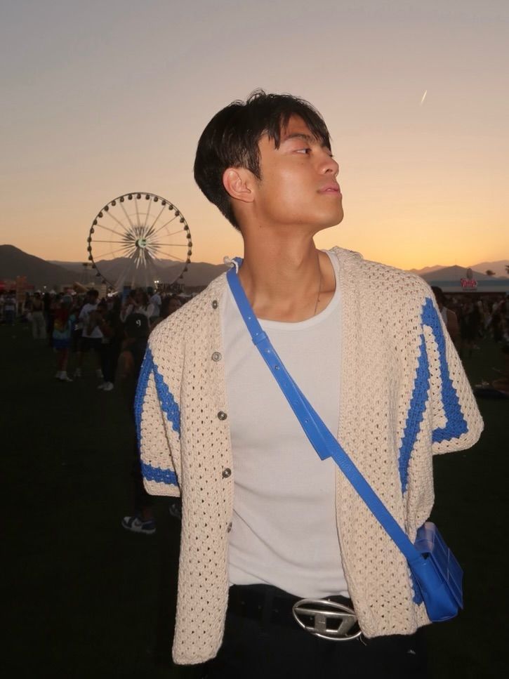 Crochet Camp Collar Button Up Shirt 2