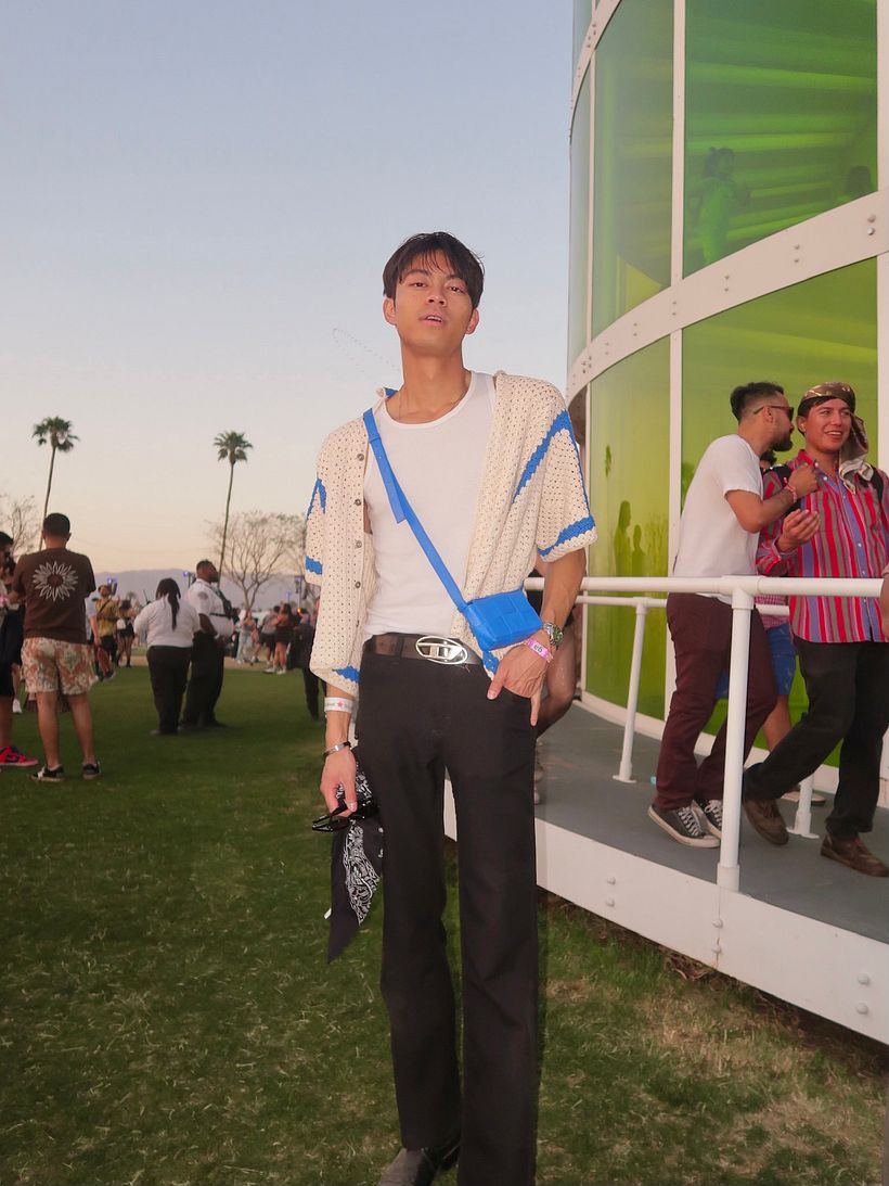 Crochet Camp Collar Button Up Shirt 4