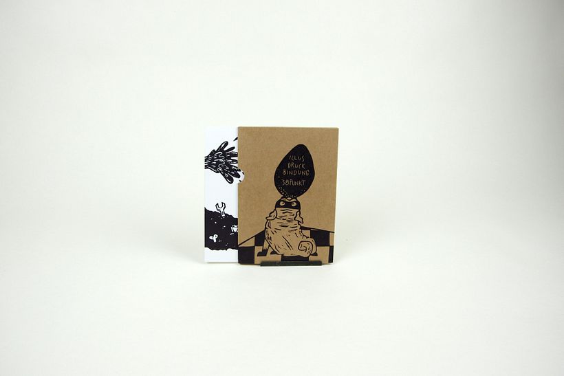 Pug linocut bookart 3