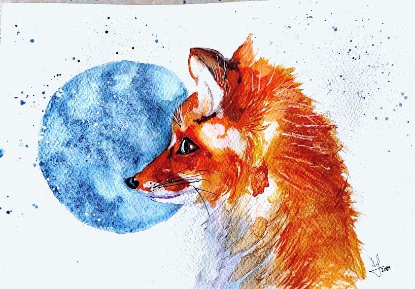Mi proyecto del curso: Retratos expresivos de animales en acuarela 4