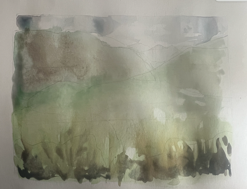 Mapping out colour choices. 