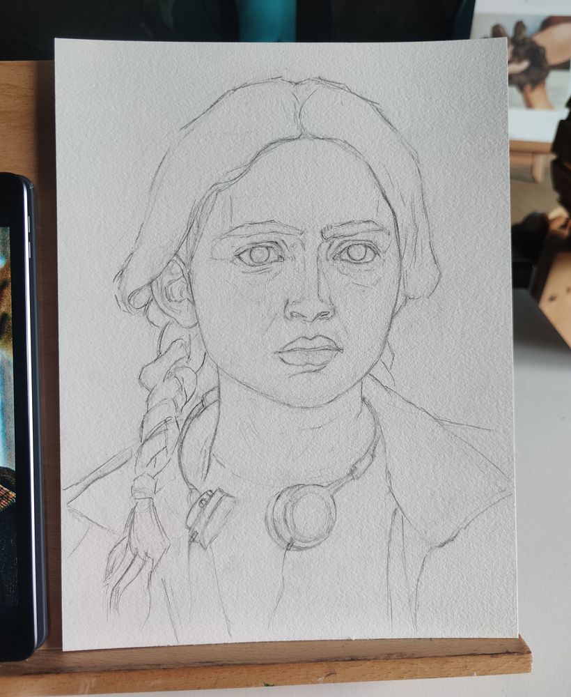 Il mio progetto del corso: Ritratto artistico ad acquerello 2