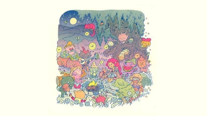 Ilustraciones de bosques de fantasía en Procreate y Photoshop, Natalie Andrewson