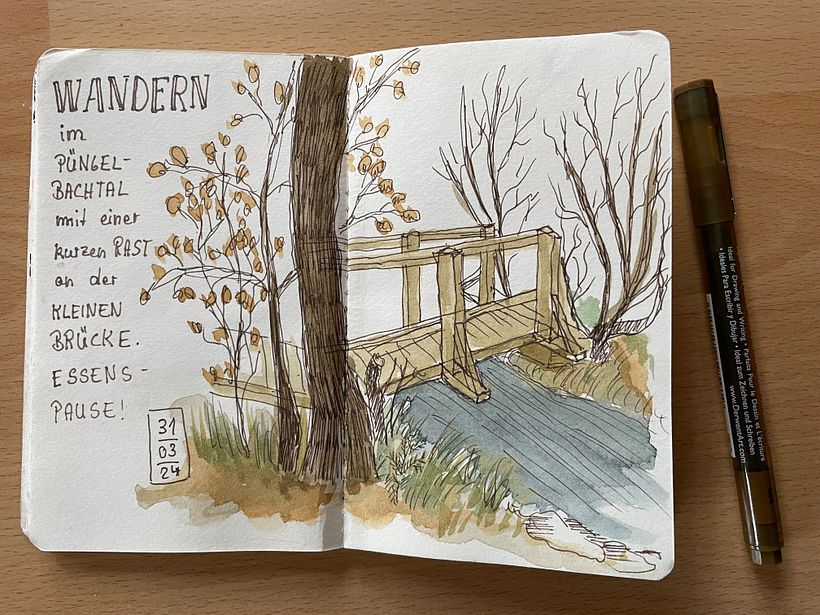 Mein Abschlussprojekt für den Kurs: Aquarellsketching: Drück deine Ideen aus 2