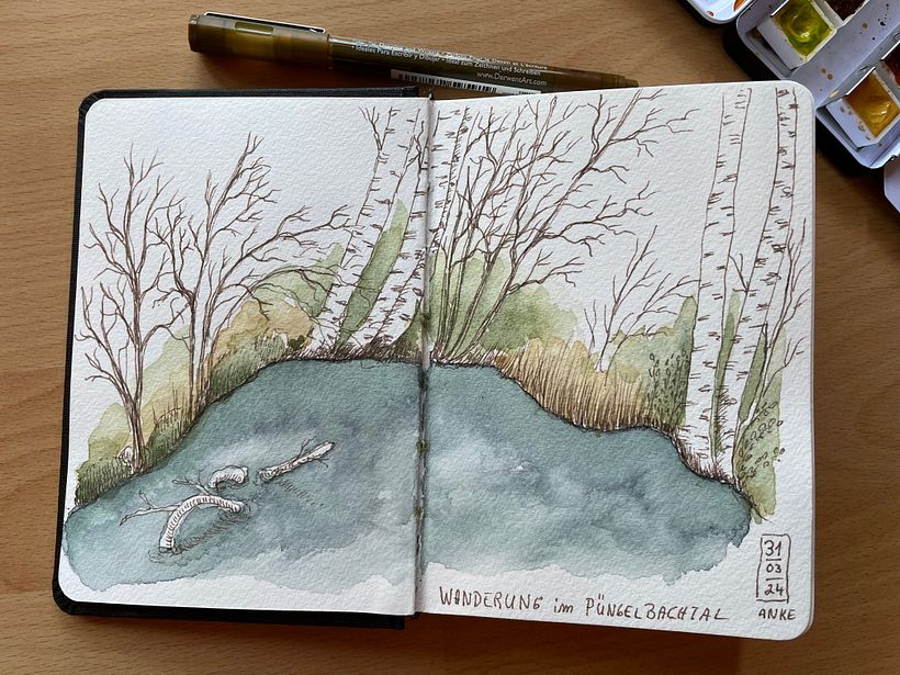 Mein Abschlussprojekt für den Kurs: Aquarellsketching: Drück deine Ideen aus 3