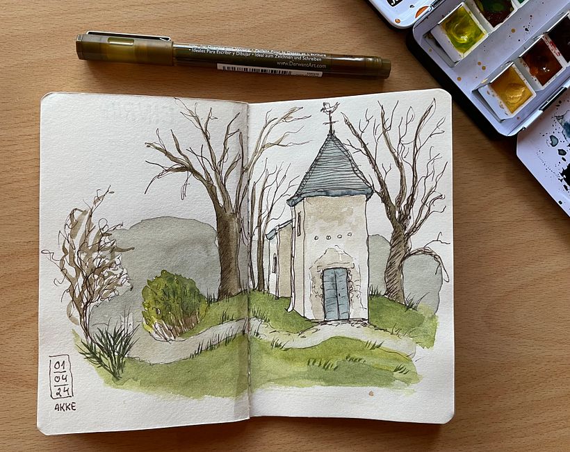 Mein Abschlussprojekt für den Kurs: Aquarellsketching: Drück deine Ideen aus 4