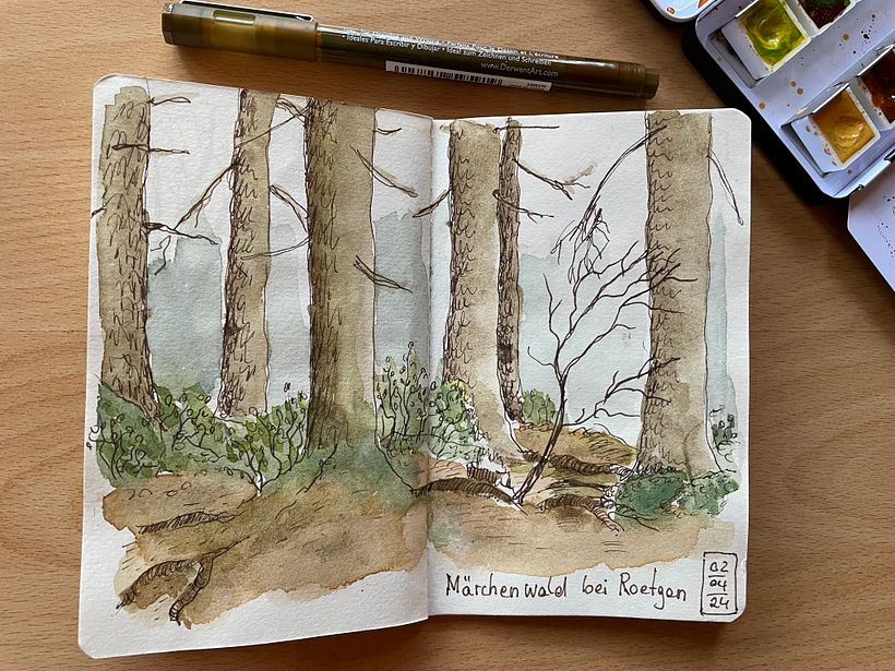 Mein Abschlussprojekt für den Kurs: Aquarellsketching: Drück deine Ideen aus 5