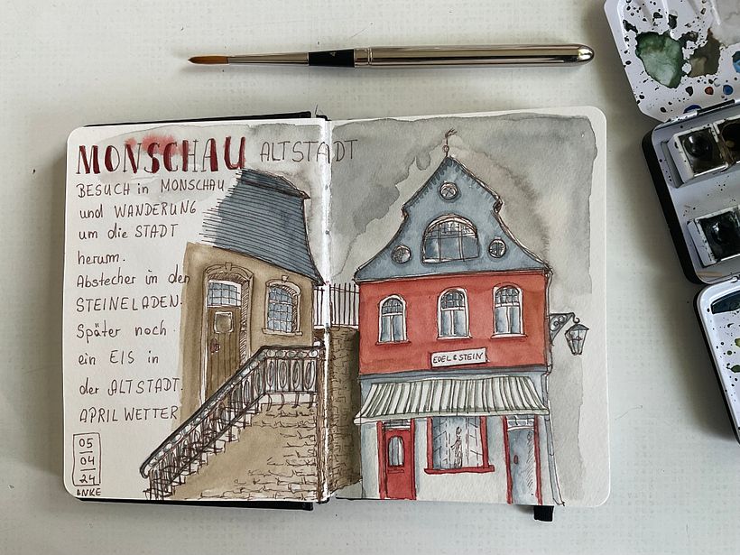 Mein Abschlussprojekt für den Kurs: Aquarellsketching: Drück deine Ideen aus 8