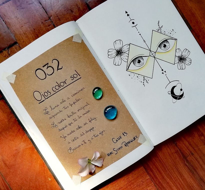 Ilustración de Calle 13 feat. Silvio Rodríguez - Ojos color sol