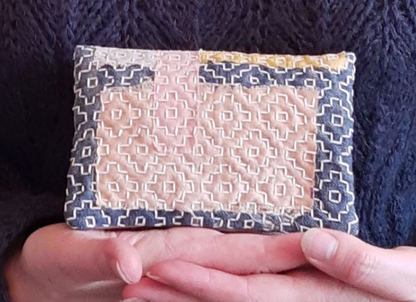 Persimmon Flower Pouch 3